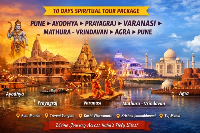 Ayodhya Prayagraj Varanasi Mathura Vrindavan Agra Tour Package From Pune