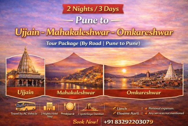 Ujjain Mahakaleshwar Omkareshwar Tour Package From Pune