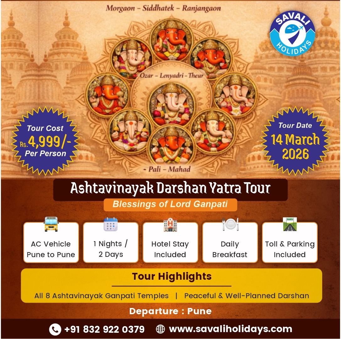 ashtavinayak ganpati yatra group tour package from pune
