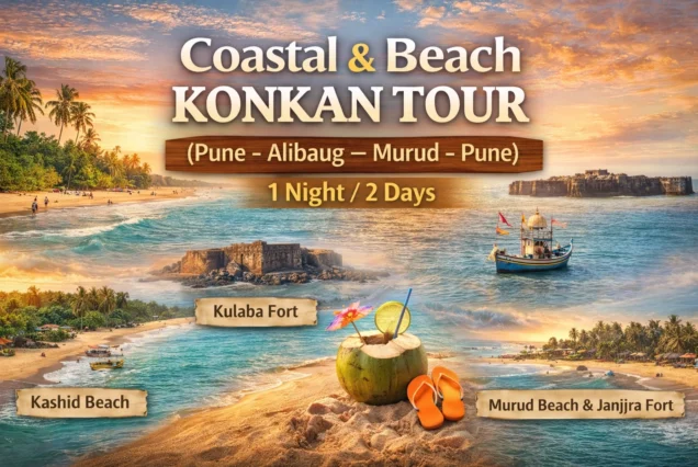 kokan alibaug murud janjira fort tour package from pune